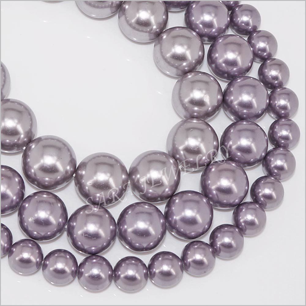 Perle Di Maiorca Sono Vere Perle Maiorca Colore Lilla Tondo Liscio 10-16mm (1.FILO) | Sara Jewelry